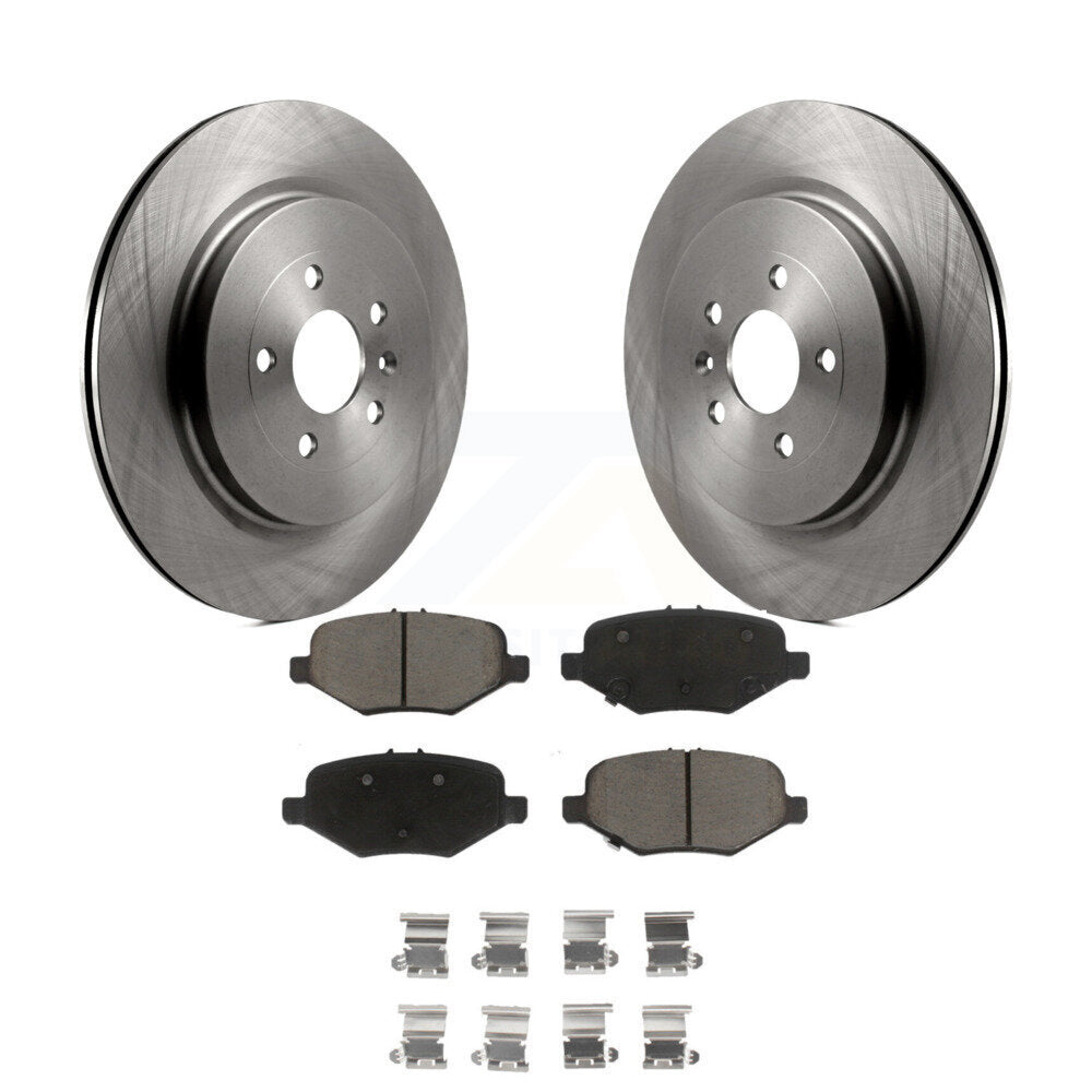 Rear Brake Rotors Ceramic Pad Kit For Ford Explorer Taurus Flex Police Sedan MKT