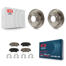 Rear Brake Rotors & Ceramic Pad Kit For 2010 Hyundai Elantra Sedan From 03 23 10
