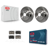 Rear Brake Rotors Ceramic Pad Kit For Lexus IS250 IS350 GS350 GS300 GS450h GS430