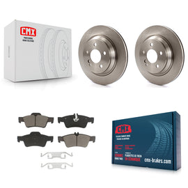 Rear Disc Brake Rotors Ceramic Pad Kit For 2003-2006 Mercedes-Benz S430 S500 AWD
