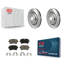 Load image into Gallery viewer, Rear Disc Brake Rotors And Ceramic Pads Kit For Audi S6 S7 A8 Quattro S8