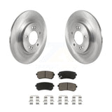 Rear Brake Rotors Ceramic Pad Kit For 2017 Kia Cadenza With Manual Parking