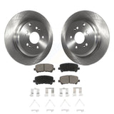 Rear Disc Brake Rotors And Ceramic Pad Kit For Honda Odyssey Pilot Acura MDX ZDX