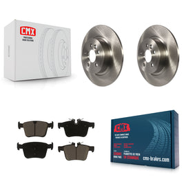 Rear Disc Brake Rotors And Ceramic Pad Kit For 2016-2019 Land Rover Range Evoque