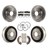 Front Rear Brake Rotor Ceramic Pad & Drum Kit (7Pc) For Chevrolet Silverado 1500