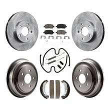 Charger l'image dans la galerie, Front Rear Brake Rotor Ceramic Pad Drum Kit (7Pc) For Chevrolet Cobalt LT/LTZ/LS