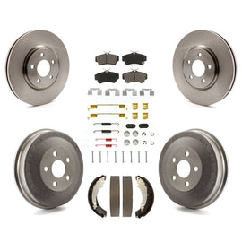Front Rear Disc Brake Rotor Ceramic Pad & Drum Kit (7Pc) For Chrysler PT Cruiser