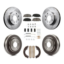 Load image into Gallery viewer, Front Rear Disc Brake Rotors Ceramic Pads And Drum Kit (7Pc) For Honda Civic
