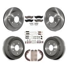 Charger l'image dans la galerie, Front Rear Brake Rotor Ceramic Pad &amp; Drum Kit (7Pc) For 00-01 Dodge Ram 1500 RWD