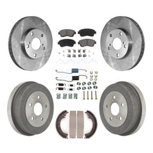 Load image into Gallery viewer, Front Rear Disc Brake Rotors Ceramic Pads And Drum Kit (7Pc) For Toyota Camry