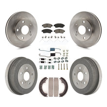 Load image into Gallery viewer, Front Rear Disc Brake Rotor Ceramic Pad And Drum Kit (7Pc) For Toyota Camry 2.2L