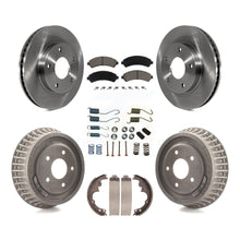 Load image into Gallery viewer, Front Rear Disc Brake Rotors Ceramic Pads And Drum Kit (7Pc) For Chevrolet S10