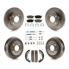 Front Rear Brake Rotor Ceramic Pad Drum Kit (7Pc) For Hyundai Accent To 09 30 05