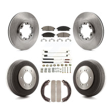 Load image into Gallery viewer, Front Rear Brake Rotor Ceramic Pad Drum Kit (7Pc) For Nissan Pathfinder INFINITI