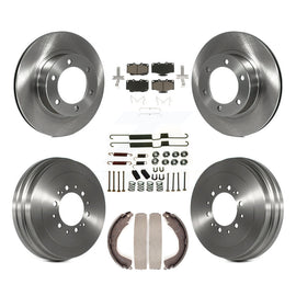 Front Rear Disc Brake Rotors Ceramic Pads And Drum Kit (7Pc) For Toyota 4Runner