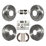 Front Rear Disc Brake Rotors Ceramic Pads And Drum Kit (7Pc) For Toyota 4Runner