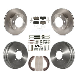 Front Rear Disc Brake Rotors Ceramic Pads And Drum Kit (7Pc) For Toyota 4Runner