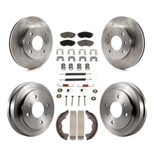 Load image into Gallery viewer, Front Rear Brake Rotor Ceramic Pad &amp; Drum Kit (7Pc) For 02-06 Nissan Sentra 1.8L