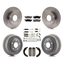 Charger l'image dans la galerie, Front Rear Disc Brake Rotors Ceramic Pads And Drum Kit (7Pc) For GMC Jimmy