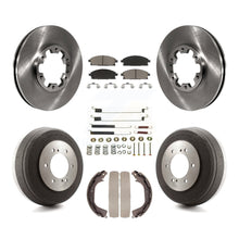 Load image into Gallery viewer, Front Rear Brake Rotor Ceramic Pad Drum Kit (7Pc) For Nissan Pathfinder INFINITI