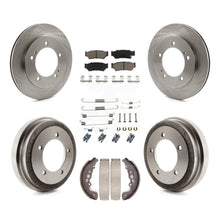 Load image into Gallery viewer, Front Rear Brake Rotor Ceramic Pad &amp; Drum Kit (7Pc) For Chevrolet Tracker Suzuki