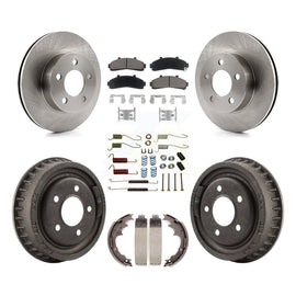 Front Rear Brake Rotors Ceramic Pad & Drum Kit (7Pc) For Ford Ranger Mazda B4000