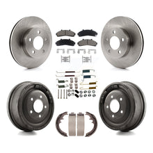 Load image into Gallery viewer, Front Rear Brake Rotors Ceramic Pad &amp; Drum Kit (7Pc) For Ford Ranger Mazda B4000