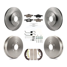 Charger l'image dans la galerie, Front Rear Brake Rotor Ceramic Pad &amp; Drum Kit (7Pc) For 2007 Ford Escape Mercury