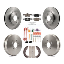 Load image into Gallery viewer, Front Rear Disc Brake Rotors Ceramic Pad &amp; Drum Kit (7Pc) For 2008 Mazda Tribute