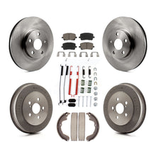 Load image into Gallery viewer, Front Rear Brake Rotor Ceramic Pad Drum Kit (7Pc) For Toyota Matrix Pontiac Vibe