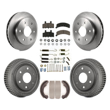 Load image into Gallery viewer, Front Rear Brake Rotor Ceramic Pad Drum Kit (7Pc) For 92-94 Chevrolet Blazer 4WD