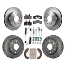 Load image into Gallery viewer, Front Rear Disc Brake Rotors Ceramic Pads And Drum Kit (7Pc) For GMC Yukon