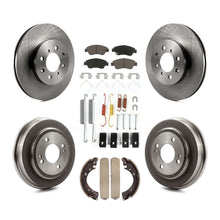 Load image into Gallery viewer, Front Rear Disc Brake Rotor Ceramic Pad &amp; Drum Kit (7Pc) For 2007-2008 Honda Fit
