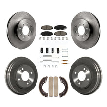 Load image into Gallery viewer, Front Rear Disc Brake Rotors Ceramic Pads And Drum Kit (7Pc) For Honda Civic