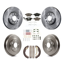 Load image into Gallery viewer, Front Rear Disc Brake Rotors Ceramic Pad And Drum Kit (7Pc) For Volkswagen Jetta