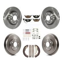 Load image into Gallery viewer, Front Rear Disc Brake Rotors Ceramic Pad And Drum Kit (7Pc) For Volkswagen Jetta