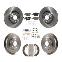 Load image into Gallery viewer, Front Rear Disc Brake Rotors Ceramic Pad And Drum Kit (7Pc) For Volkswagen Jetta