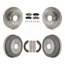 Load image into Gallery viewer, Front Rear Disc Brake Rotors Ceramic Pads And Drum Kit For Toyota Camry 2.2L
