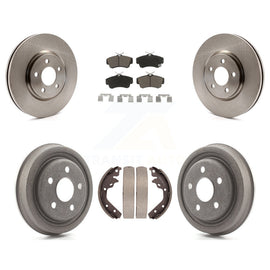Front Rear Disc Brake Rotors Ceramic Pads And Drum Kit For 2003 Dodge Neon SRT-4
