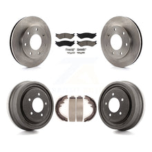 Load image into Gallery viewer, Front Rear Brake Rotor Ceramic Pad Drum Kit For Ford F-150 4WD With 7 Lug Wheels