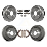 Front Rear Brake Rotor Ceramic Pad And Drum Kit For 2000-2001 Dodge Ram 1500 RWD