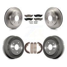 Load image into Gallery viewer, Front Rear Brake Rotor Ceramic Pad And Drum Kit For 2000-2001 Dodge Ram 1500 4WD