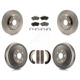 Front Rear Brake Rotor Ceramic Pad Drum Kit For Chrysler PT Cruiser Turbocharged