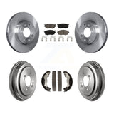 Front Rear Disc Brake Rotor Ceramic Pad Drum Kit For Hyundai Accent Kia Rio Rio5