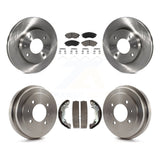 Front Rear Brake Rotor Ceramic Pad Drum Kit For Hyundai Elantra rear brakes