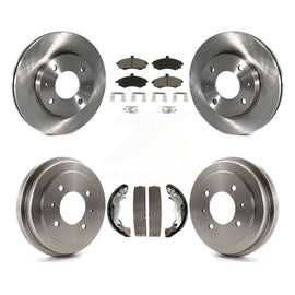 Front Rear Brake Rotor Ceramic Pad Drum Kit For Hyundai Elantra rear brakes
