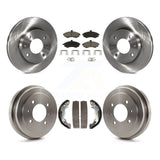 Front Rear Brake Rotor Ceramic Pad Drum Kit For Hyundai Elantra rear brakes