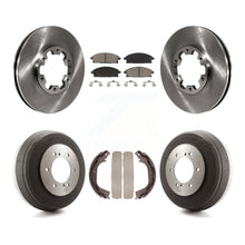 Load image into Gallery viewer, Front Rear Brake Rotor Ceramic Pad &amp; Drum Kit For Nissan Pathfinder INFINITI QX4