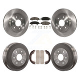 Front Rear Disc Brake Rotor Ceramic Pad & Drum Kit For GMC Sierra 1500 Chevrolet