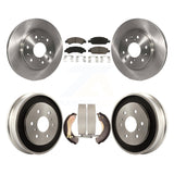 Front Rear Brake Rotor Ceramic Pad And Drum Kit For Chevrolet GMC Silverado 1500
